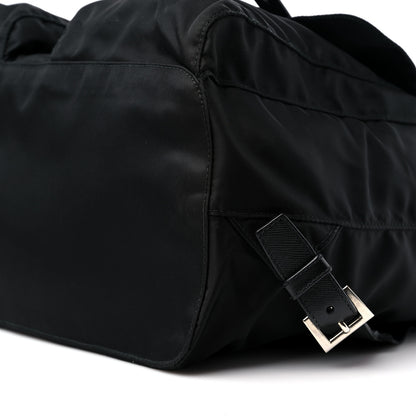 Prada Tessuto Nylon Saffiano Medium Backpack Black 9 of 9
