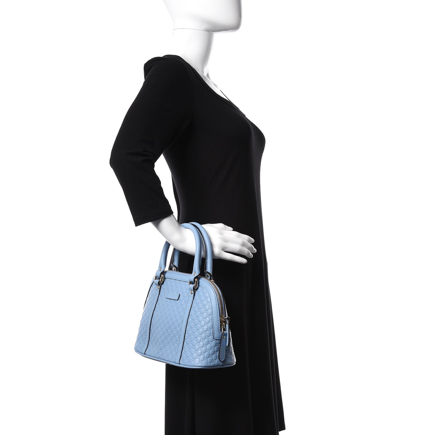 Microguccissima Mini Dome Bag Mineral Blue