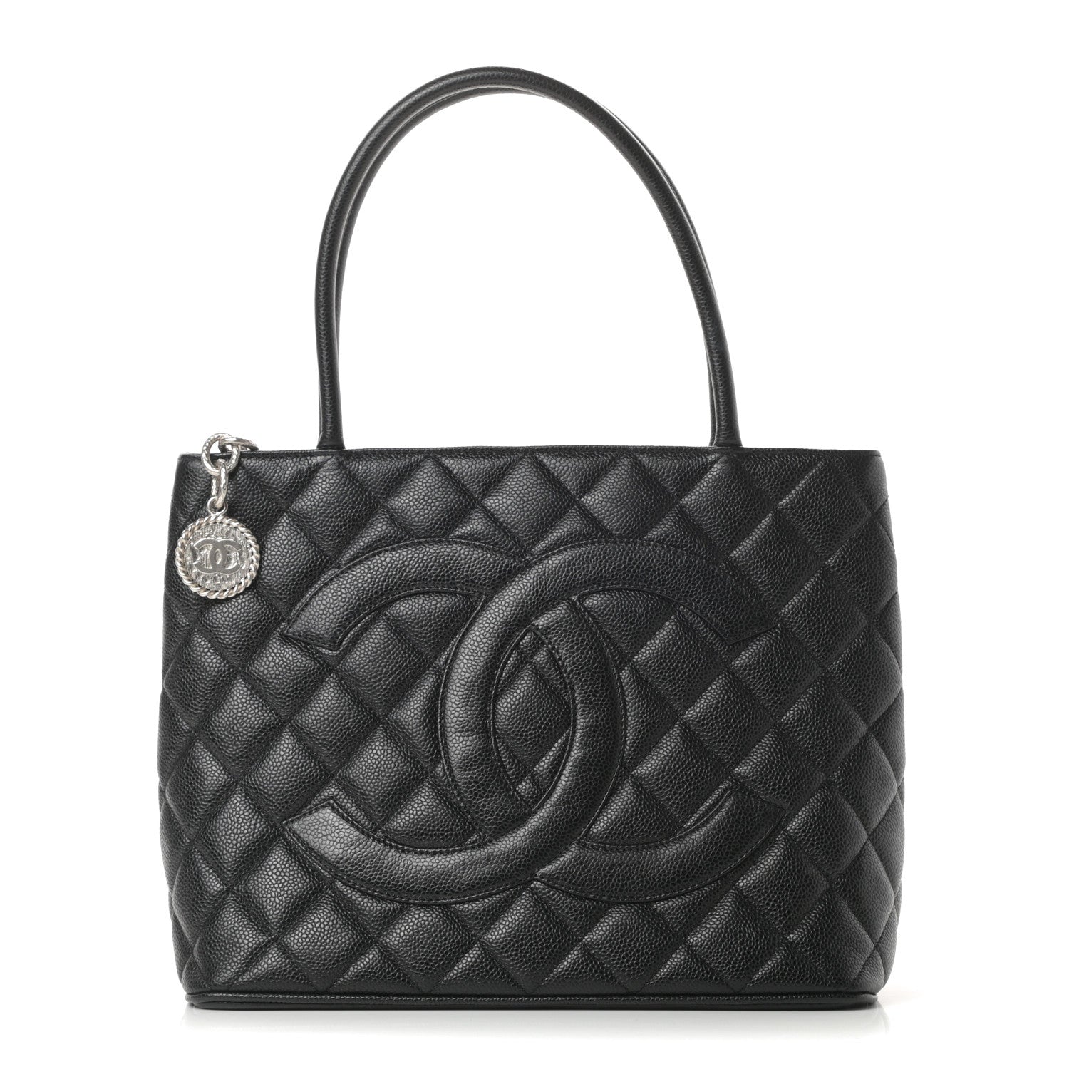Chanel Caviar Quilted Medallion Tote Black 1 of 10