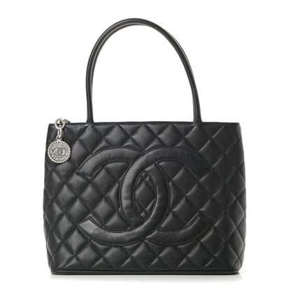 Chanel Caviar Quilted Medallion Tote Black 1 of 10