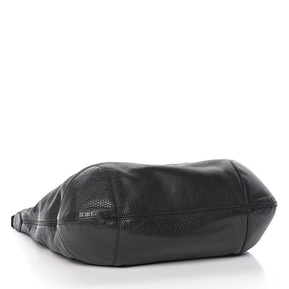 Gucci Pebbled Calfskin Medium Soho Chain Hobo Black 4 of 15