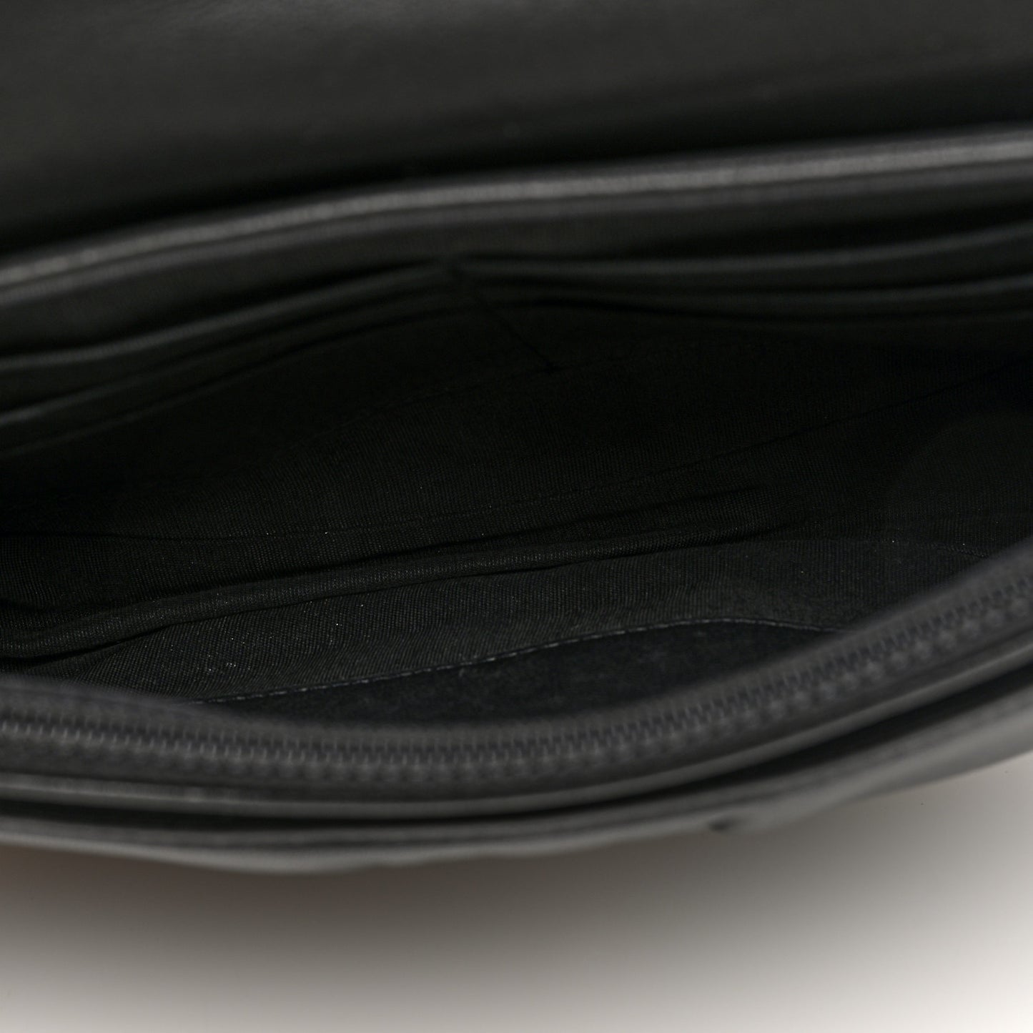Lambskin Quilted Half Moon Wallet On Chain WOC Dark Grey