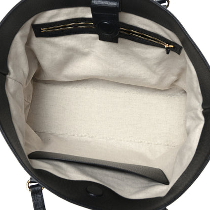 Gucci Jacquard Black Denim GG Monogram Medium Ophidia Shopping Tote Black Ivory 5 of 10
