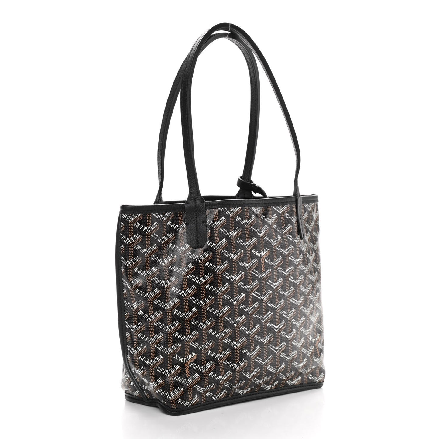 Goyardine Reversible Mini Anjou Black