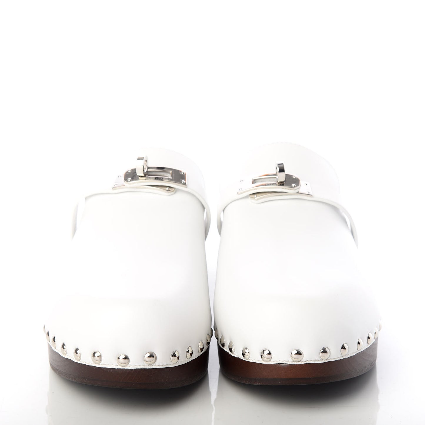 Calfskin Carlotta Mules 39 White