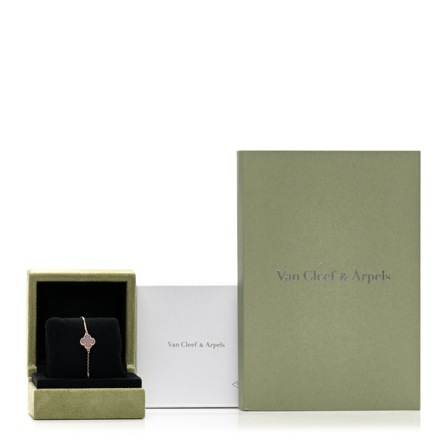 18K Rose Gold Carnelian Sweet Alhambra Bracelet