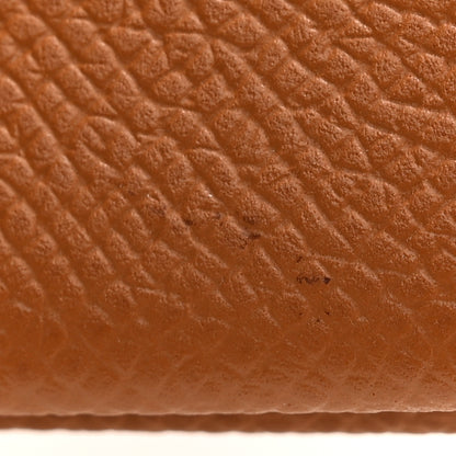 Hermes Epsom Calvi Card Case Gold 7 of 8