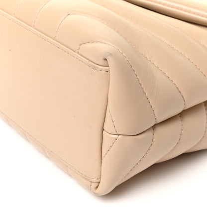 Saint Laurent Calfskin Y Quilted Monogram Small Loulou Chain Satchel Nude Powder 8 of 15