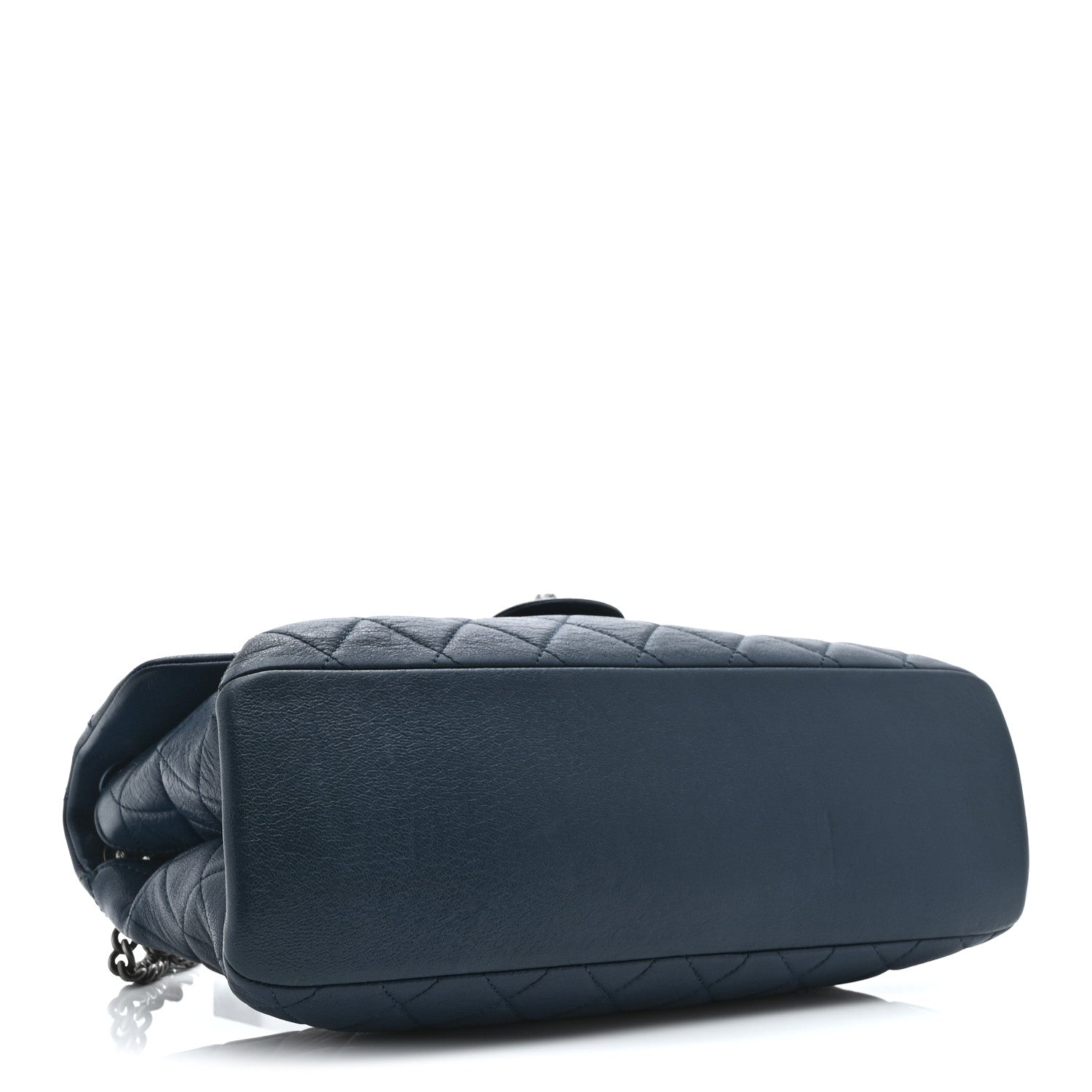 Chanel Goatskin Quilted Medium Flap Blue 4 of 10