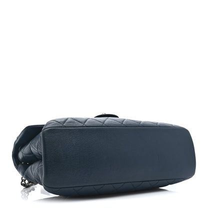 Chanel Goatskin Quilted Medium Flap Blue 4 of 10