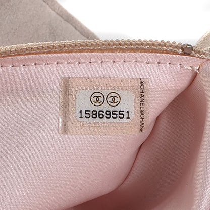 Chanel Lambskin Quilted Camellia Tri Fold Jewelry Case Light Pink 7 of 7