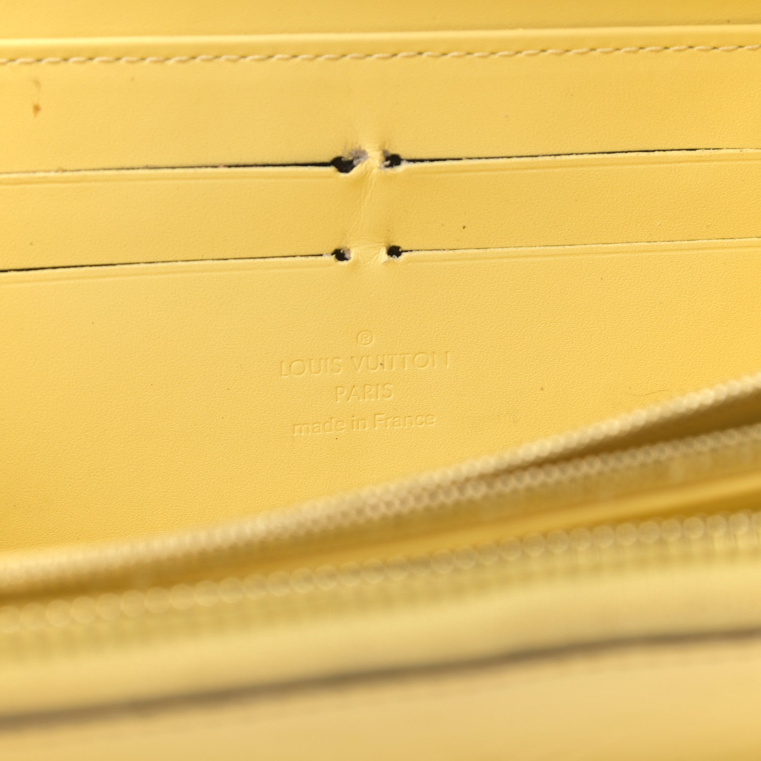 Louis Vuitton Vernis Zippy Wallet Citrine 6 of 7