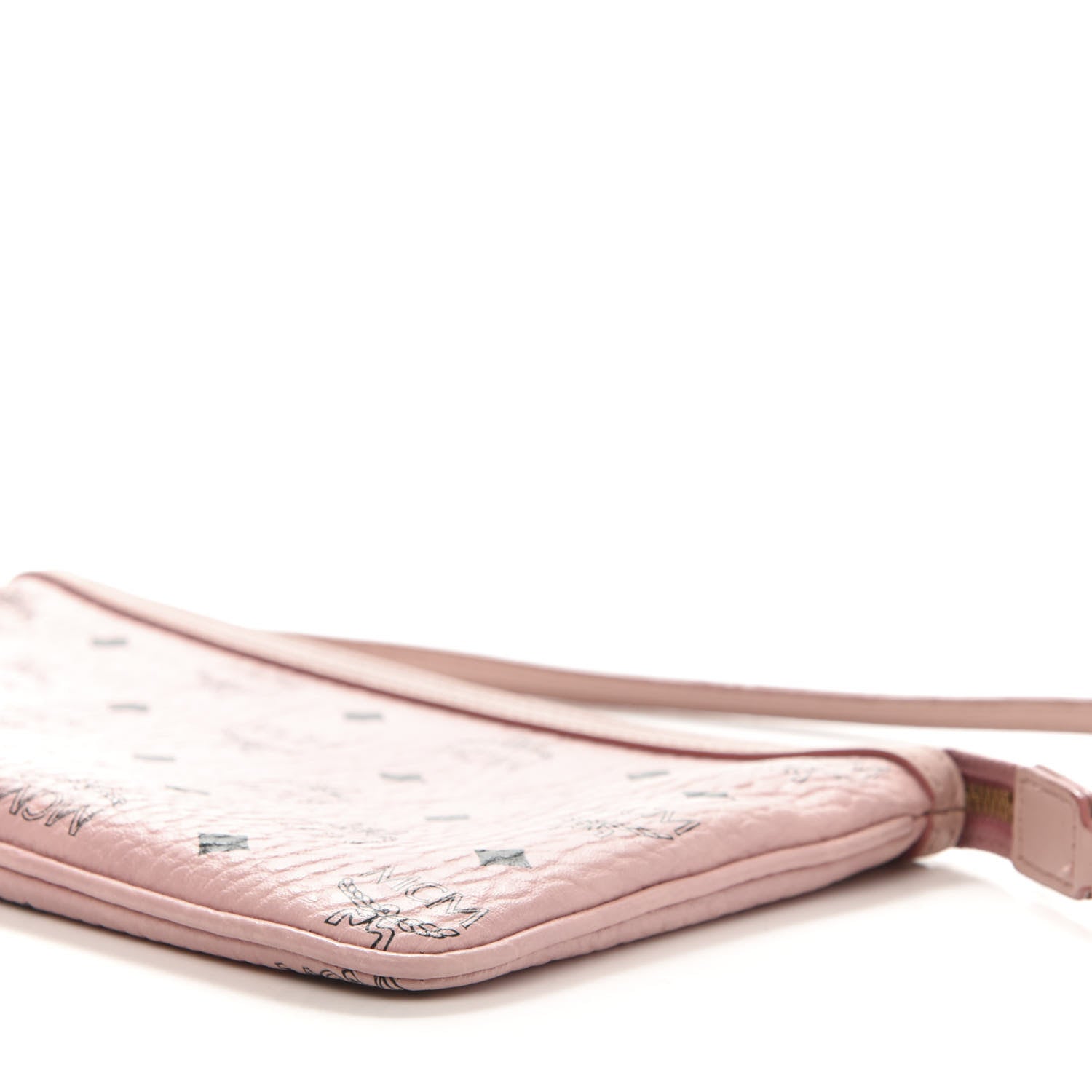 MCM Visetos Liz Shopper Tote Pouch Light Pink 7 of 8