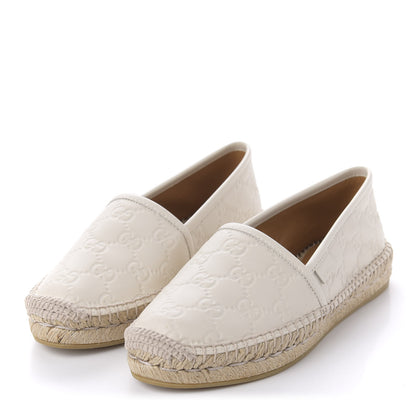Gucci Guccissima Signature Espadrilles 35 Mystic White 3 of 9