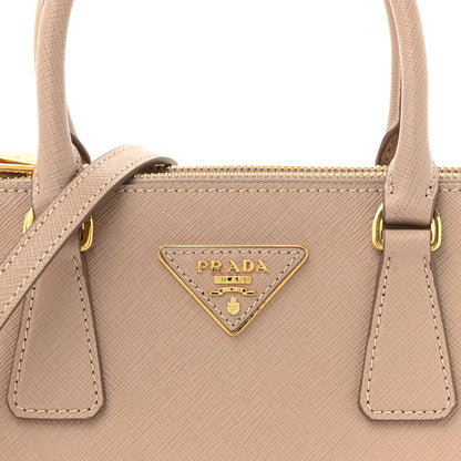 Prada Saffiano Mini Galleria Double Zip Tote Cammeo 7 of 9