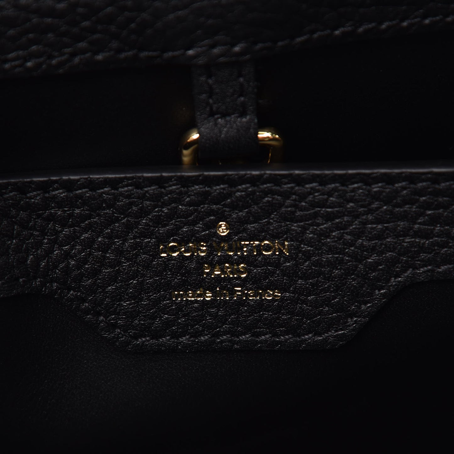 Taurillon Fleur De Lys Capucines PM Black