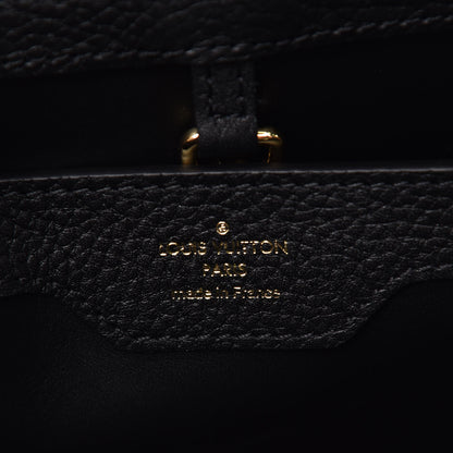 Louis Vuitton Taurillon Fleur De Lys Capucines PM Black 7 of 8