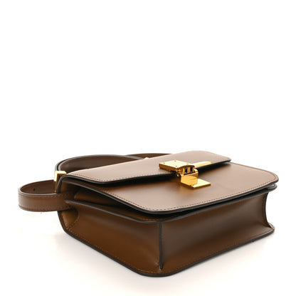 Celine Box Calfskin Teen Classic Box Flap Bag Camel 4 of 10