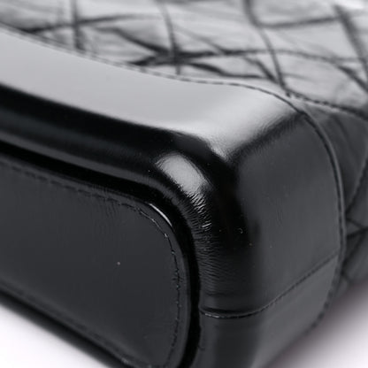 Chanel Aged Calfskin Quilted Small Gabrielle Hobo Black 11 of 11