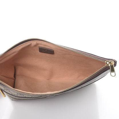 Gucci GG Supreme Monogram Large Ophidia Pouch Clutch Brown 5 of 8