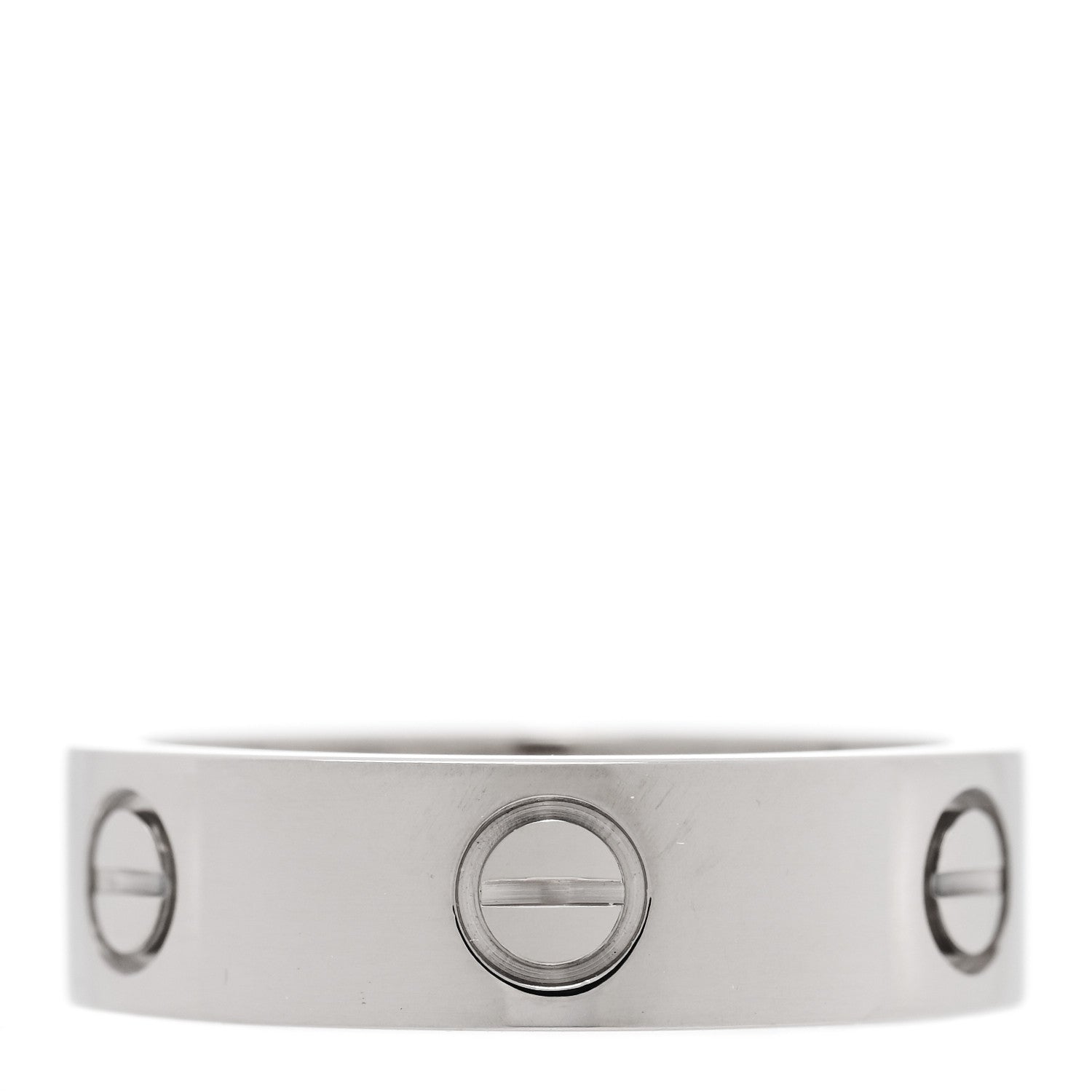 Cartier 18K White Gold 5.5mm LOVE Ring 57 8 3 of 5