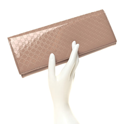 Gucci Patent Microguccissima Small Broadway Clutch Dark Cipria 2 of 9