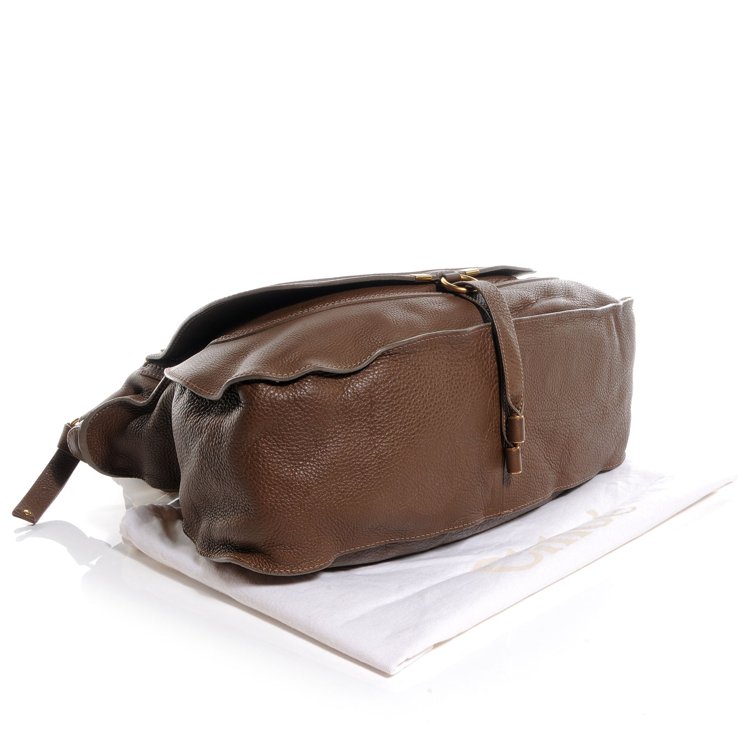 Calfskin Large Marcie Satchel Brown
