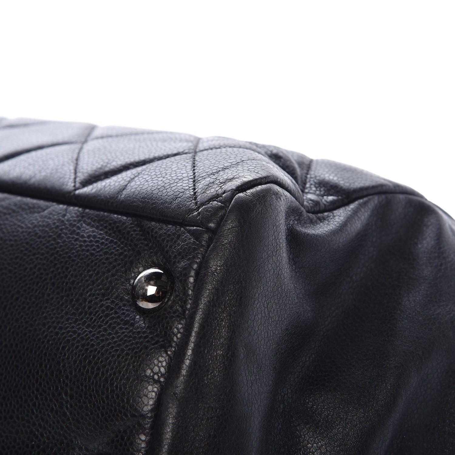 Chanel Soft Caviar Quilted Large Cells Tote Black 10 of 12
