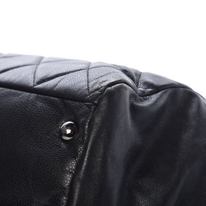 Chanel Soft Caviar Quilted Large Cells Tote Black 10 of 12