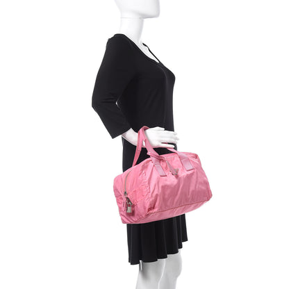 Prada Nylon Vela Sport Duffle Begonia 2 of 14