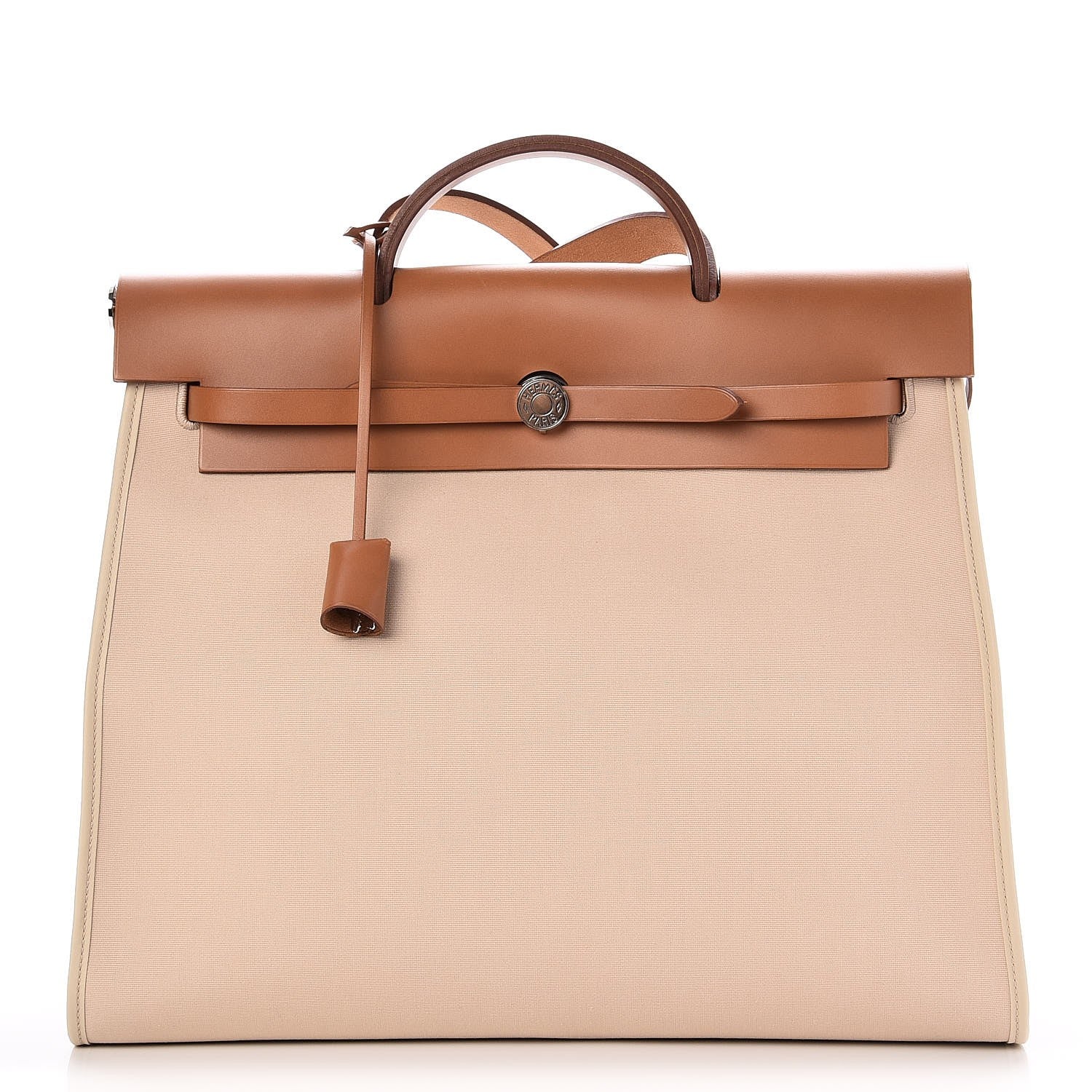 Hermes Toile Vache Hunter Herbag Zip 39 MM Fauve 1 of 10