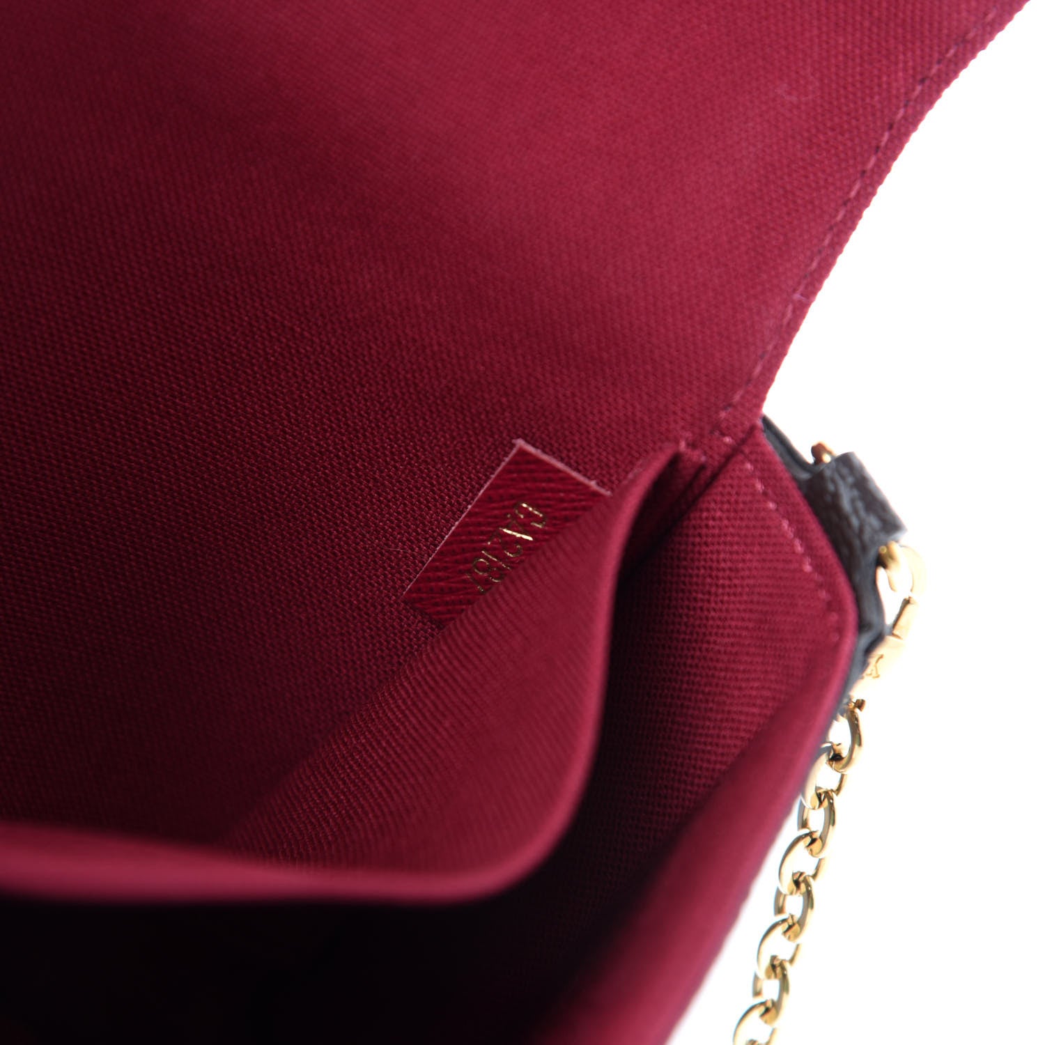 Louis Vuitton Monogram Pochette Felicie Chain Wallet Fuchsia 10 of 11