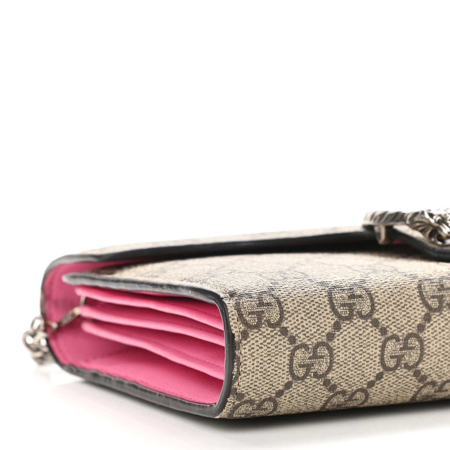 Gucci GG Supreme Monogram Mini Dionysus Chain Wallet Beige Pink 7 of 12