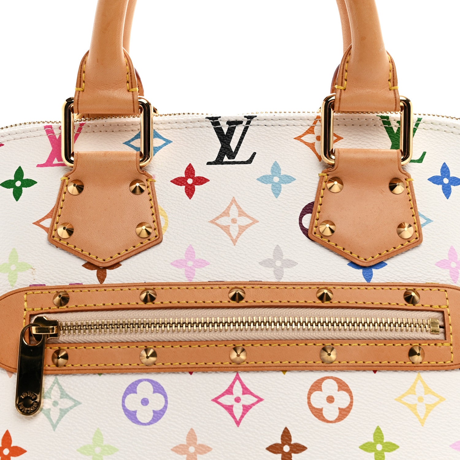 Louis Vuitton Monogram Multicolor Alma White 7 of 10