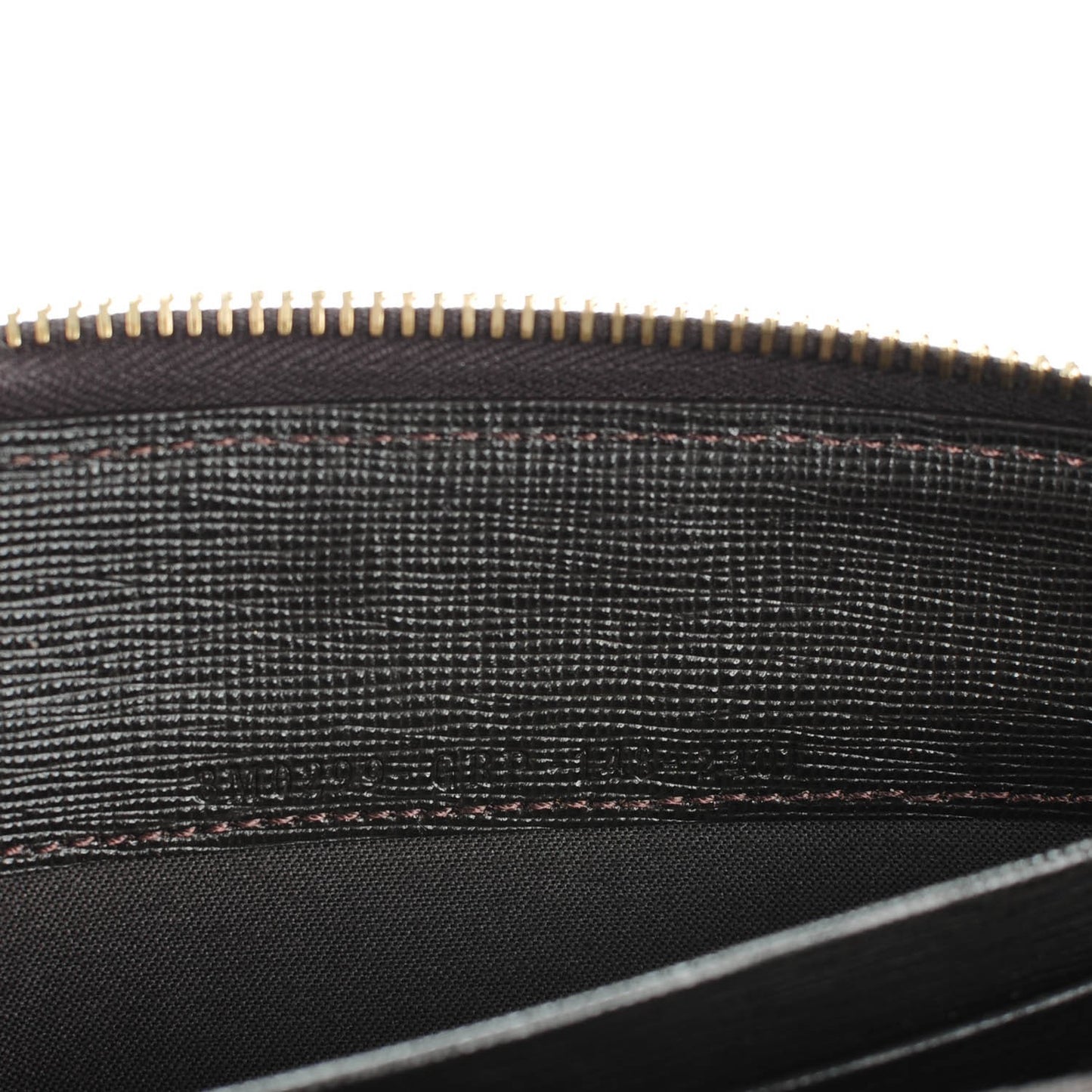 Zucca Spalmati Vitello Elite Zip Around Wallet Tobacco Ebano