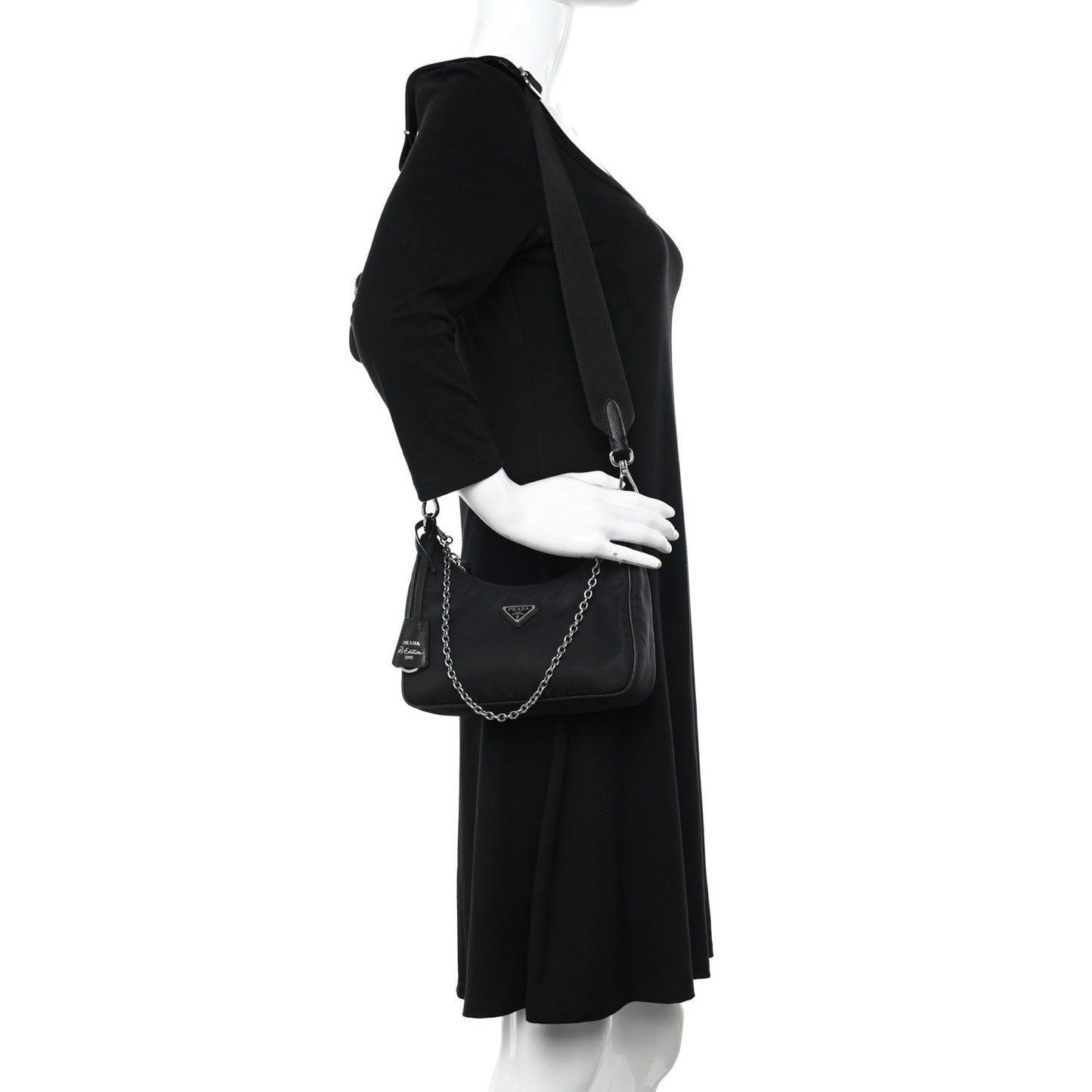 Nylon Re-Edition 2005 Shoulder Bag Black
