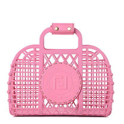 Fendi Recycled Plastic Vitello Liberty Matte Small Fendi Basket Rosa 1 of 11