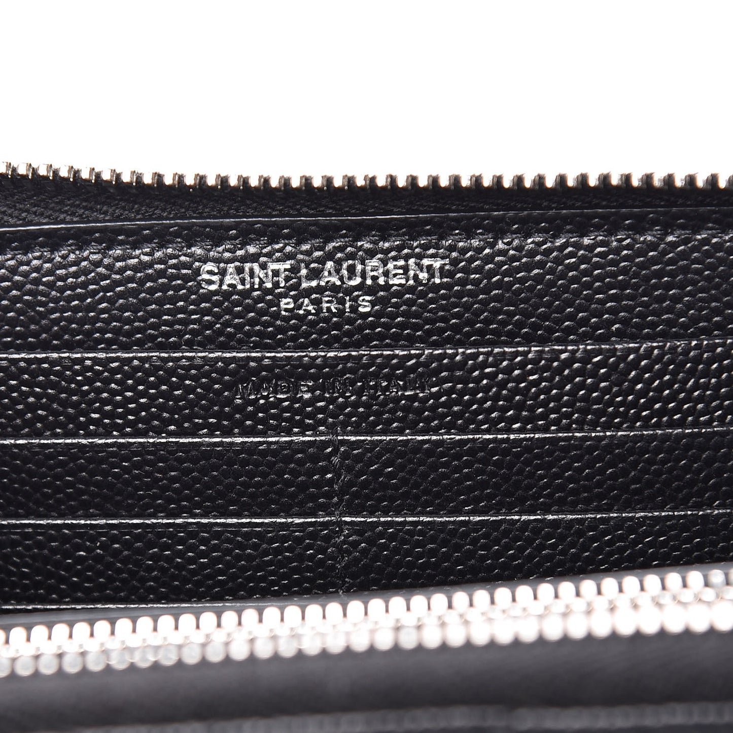 Grain De Poudre Matelasse Chevron Monogram Zip Around Wallet Black