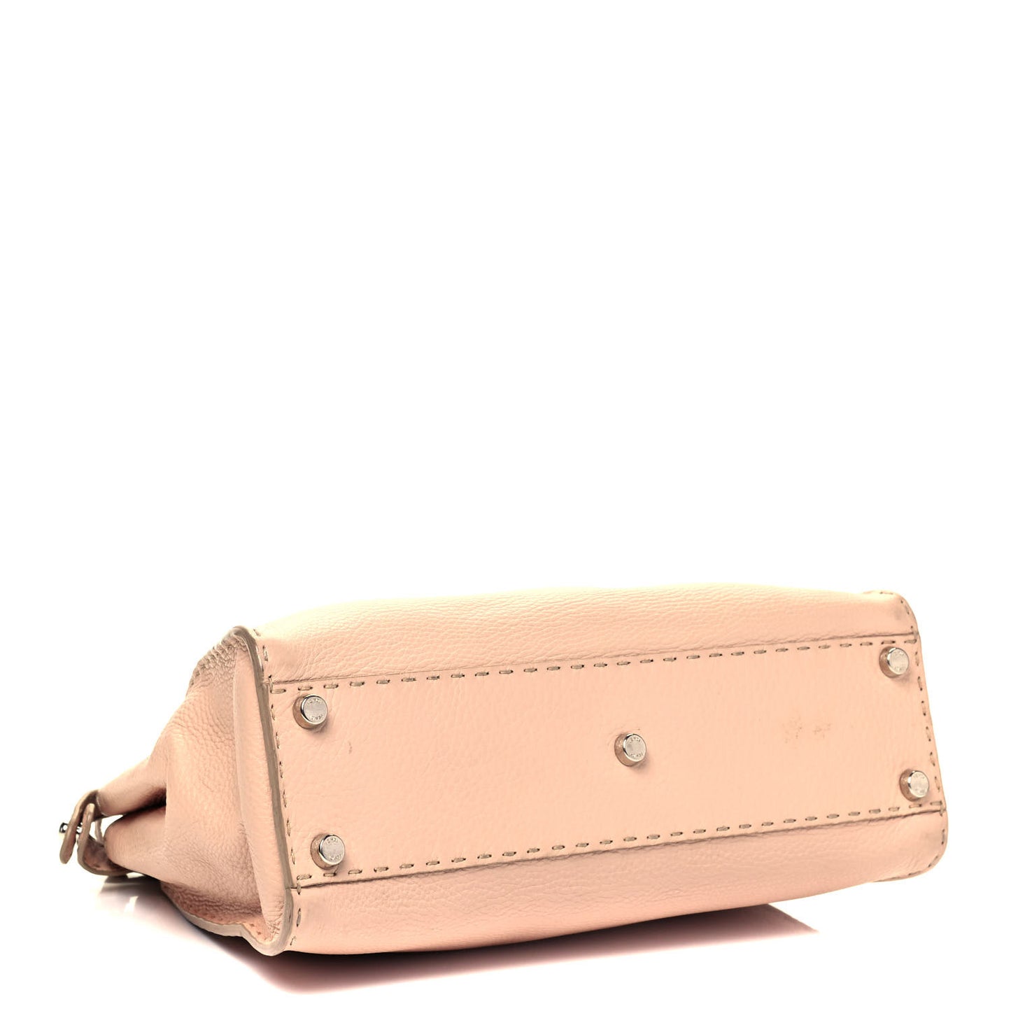Cuoio Romano Selleria Bi-Color Medium Peekaboo Iconic Satchel Rosa Plaster Pesca