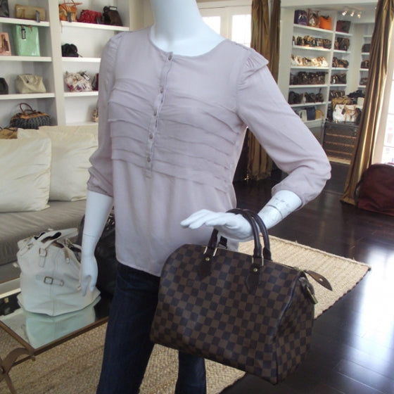 Louis Vuitton Damier Ebene Speedy 30 2 of 9