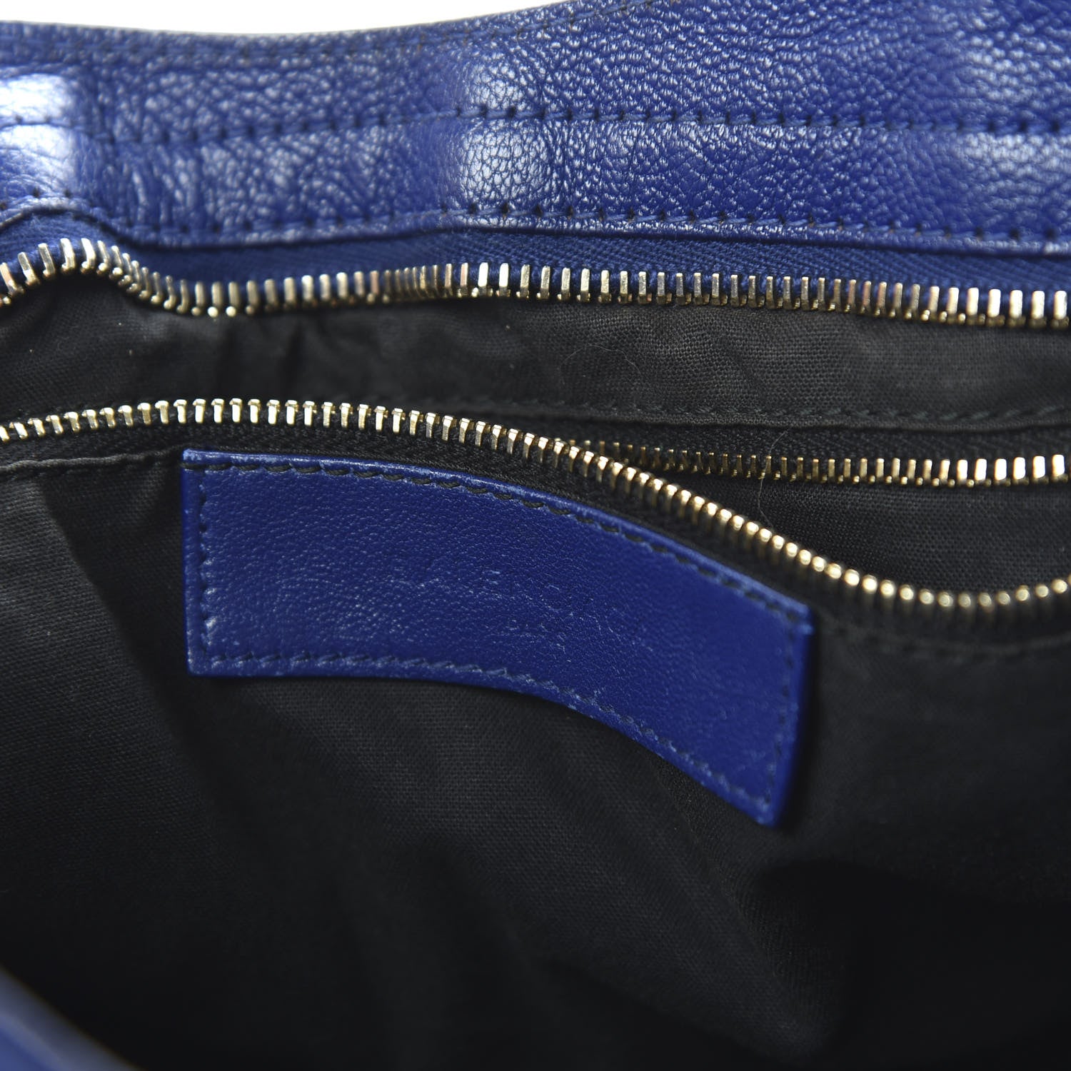 Balenciaga Chevre Hamilton Gold Metallic Edge Hardware City Bleu Roi 7 of 9