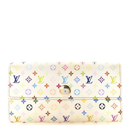 Louis Vuitton Monogram Multicolor Sarah Wallet White Citron 1 of 7