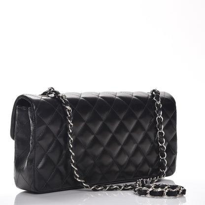 Chanel Lambskin Quilted East West Flap Black 3 of 10