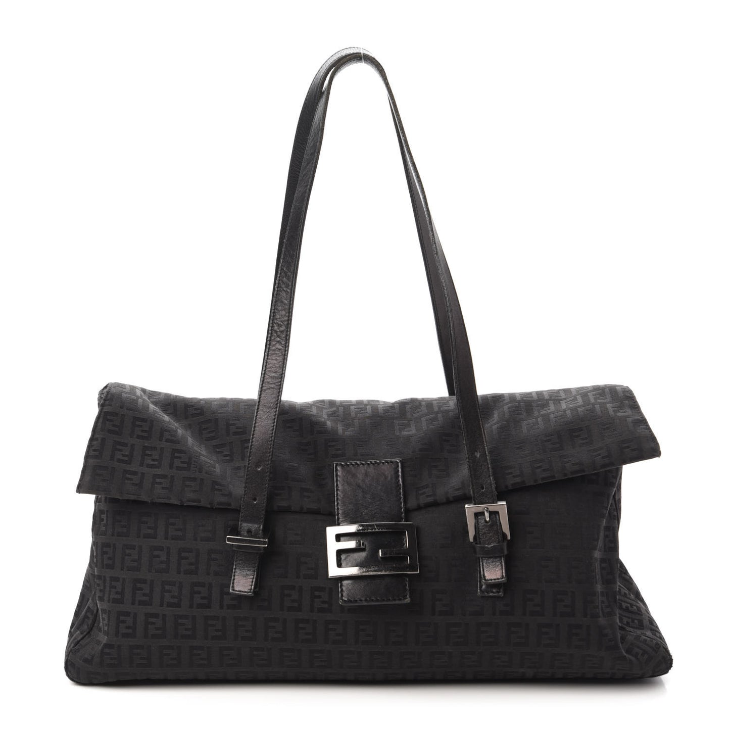 Zucchino Flap Shoulder Bag Black