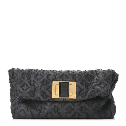 Louis Vuitton Lurex Quilted Monogram Altair Clutch Black 1 of 14