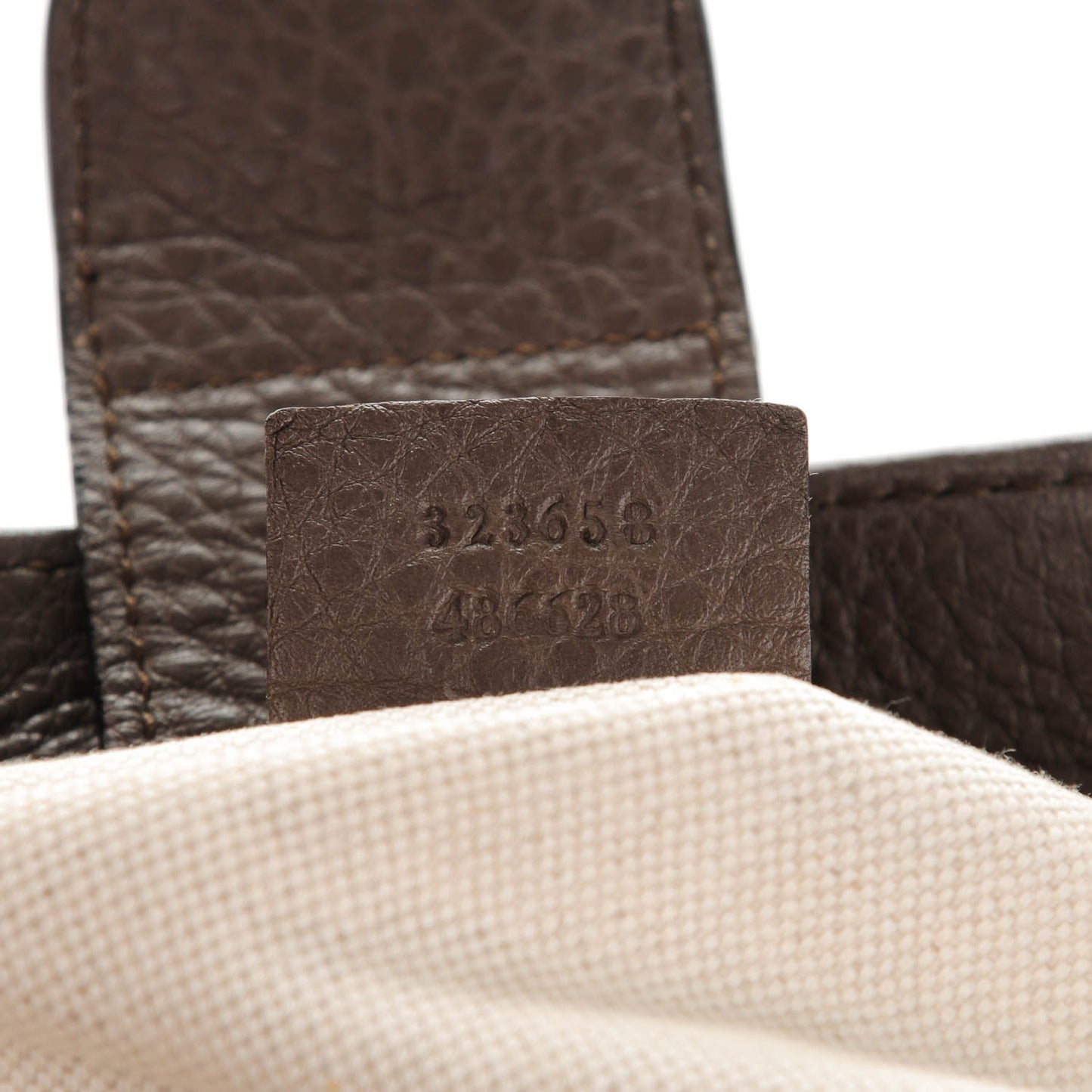 Calfskin Large Bamboo Shopper Tote Grey Field