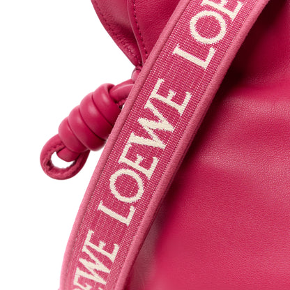 Loewe Satin Calfskin Monochrome Flamenco Knot Clutch Ruby Red Glaze 9 of 12
