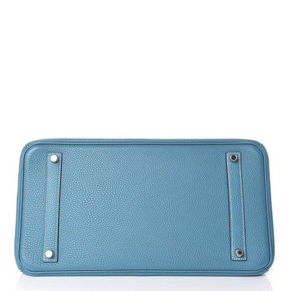 Hermes Togo Birkin 35 Blue Jean 6 of 34
