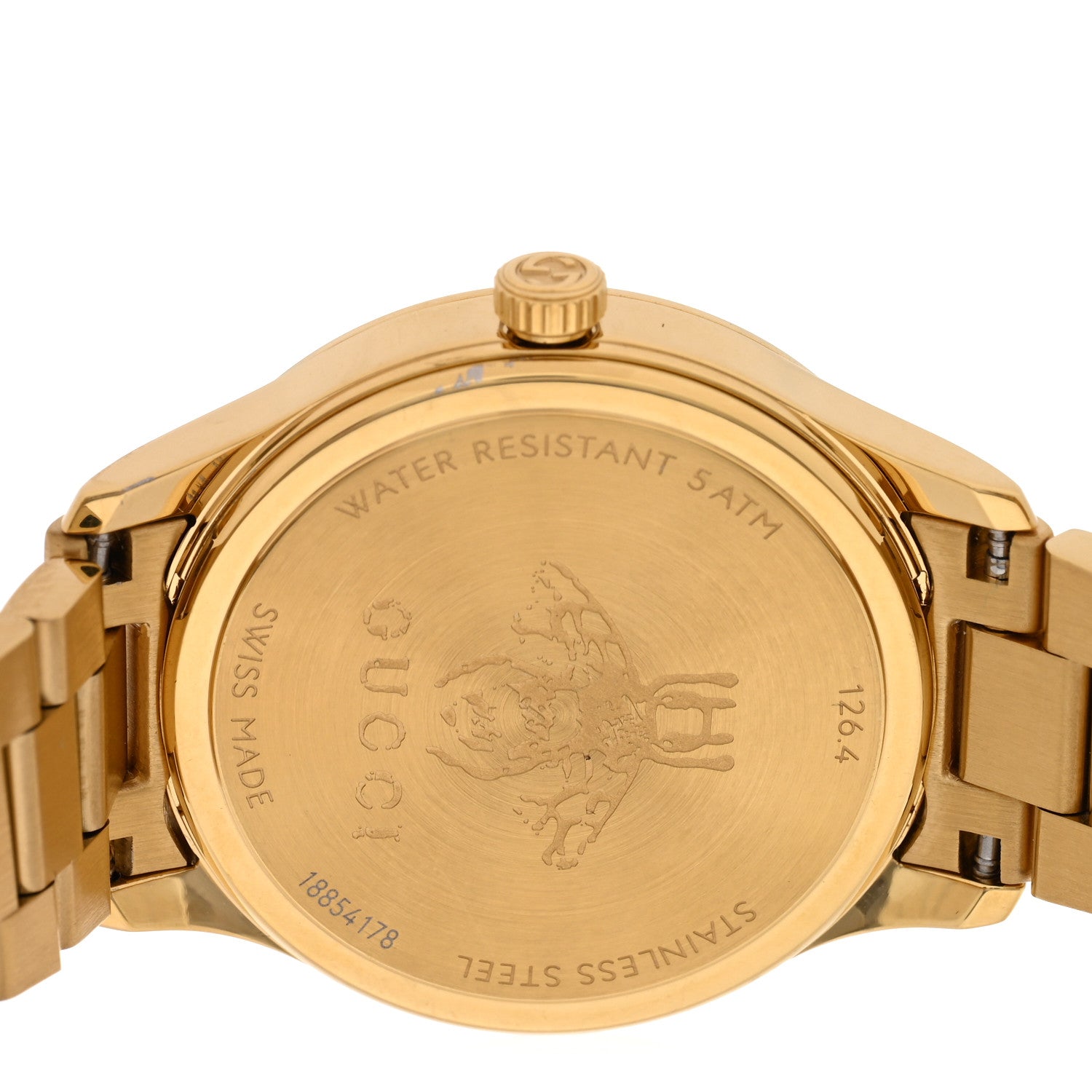 Gucci Stainless Steel 32mm G-Timeless Bee Quartz Watch Black 4 of 5