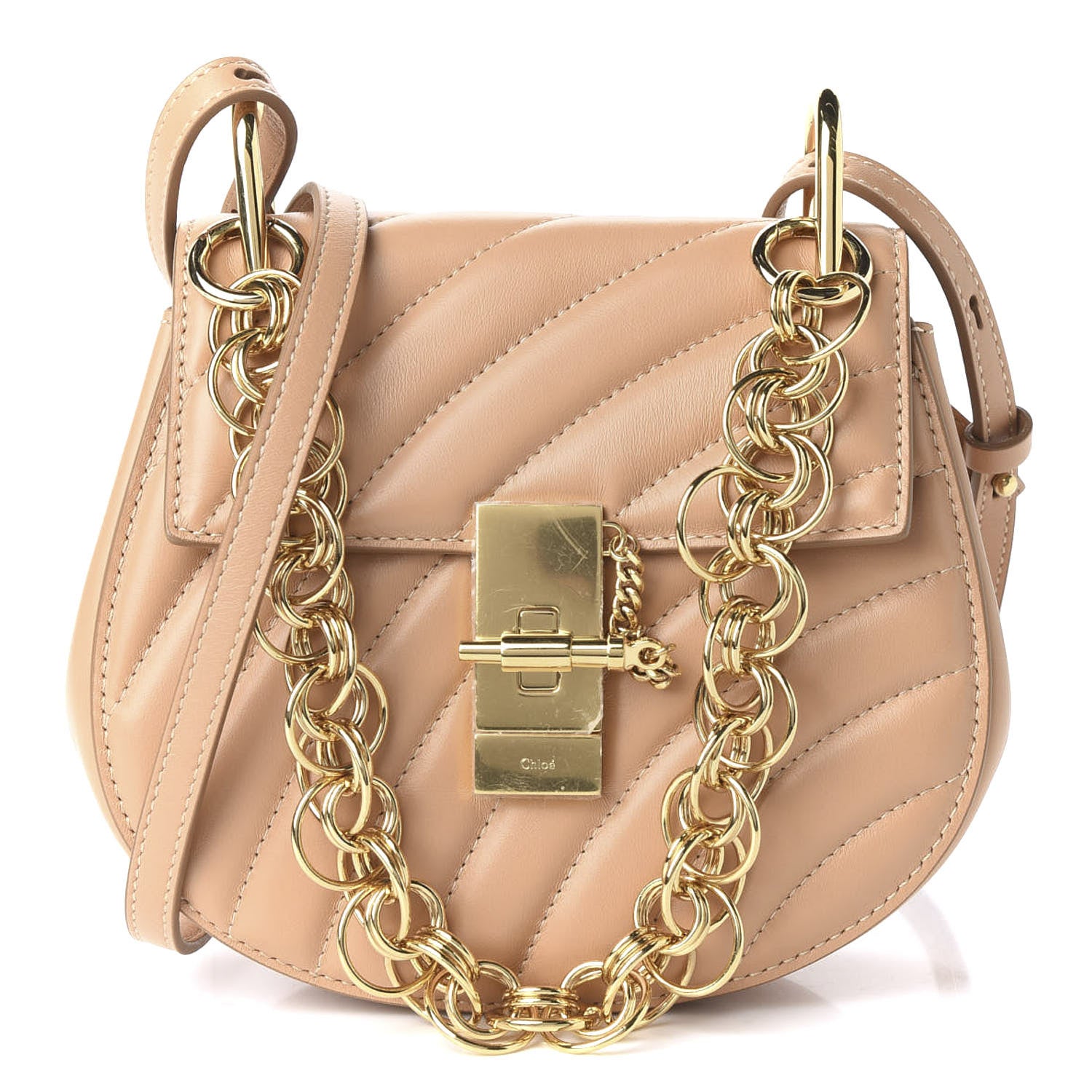 Chloe Calfskin Quilted Mini Drew Bijou Shoulder Bag Blushy Pink 1 of 9